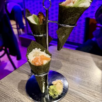Sumo Sushi and Seafood - Hand Roll Combo (Miso Soup not pictured) - Sushi Bars Near Me - Rochester, Michigan