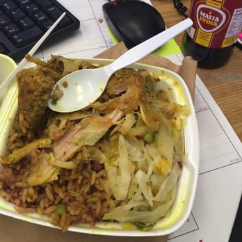 Corner Style Jamaican & American - Delicious curry chicken with peas and rice and some cabbage! So good! - Caribbean Near Me - Bronx, New York Corner Style Jamaican & American - Delicious curry chicken with peas and rice and some cabbage! So good! - Caribbean Near Me - Bronx, New York