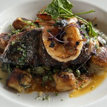 The Fish Hopper - Cajun Local White Sea Bass and Broiled Prawns - Seafood Near Me - Monterey, California