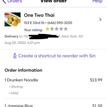 One Two Thai - Thai Near Me - New York, New York
