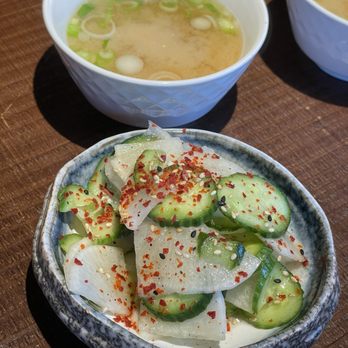 Chubby Curry - Cucumber salad and miso soup - Japanese Curry Near Me - Beverly Hills, California Chubby Curry - Cucumber salad and miso soup - Japanese Curry Near Me - Beverly Hills, California