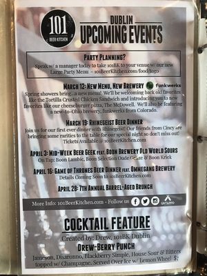 Menu photo 8 101 Craft Kitchen Dublin, OH