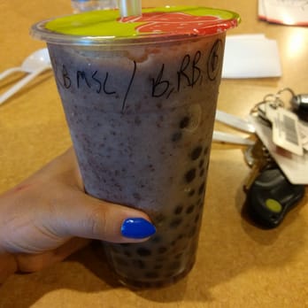 Yes Cafe - Red bean slush with Boba, mini Boba, and pudding! - Bubble Tea Near Me - Chandler, Arizona