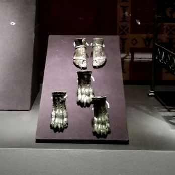 Arizona Science Center - Pompeii exhibit: Their chair feet were actually metal feet! - Children's Museums Near Me - Phoenix, Arizona