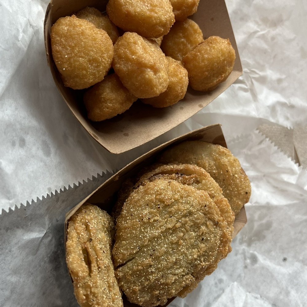 Sonja's Grill - Delicious corn nuggets and fried tomatoes - Seafood Near Me - Lockwoods Folly, North Carolina Sonja's Grill - Delicious corn nuggets and fried tomatoes - Seafood Near Me - Lockwoods Folly, North Carolina