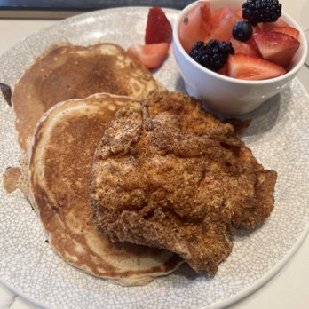 The Goldfinch - Jidori chicken and pancakes - New American Near Me - Irvine, California The Goldfinch - Jidori chicken and pancakes - New American Near Me - Irvine, California
