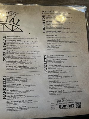 Menu photo 2 Third Street Social Olathe, KS