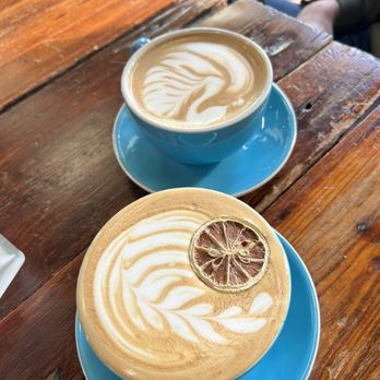 PERC Coffee - Our Mutual Friend latte and Condor Mocha - Coffee & Tea Near Me - Savannah, Georgia