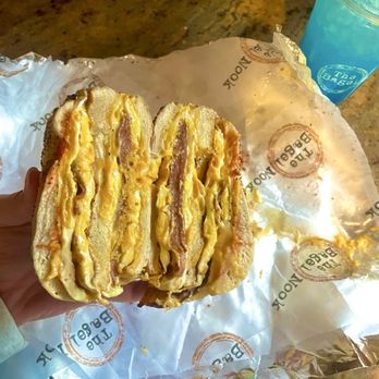 The Bagel Nook - Blue raspberry lemonade and to go order of Double Nooker - Bagels Near Me - Middletown Township, New Jersey