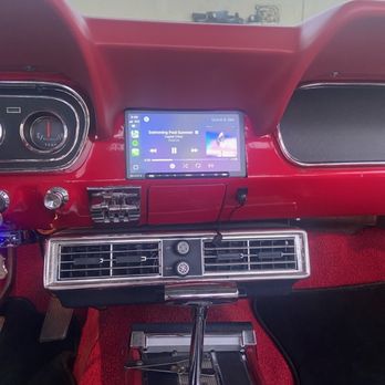 Acoustic Car Audio - Custom fitted sony radio on the 69 mustang - Car Stereo Installation Near Me - Coachella, California