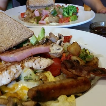 Brookline Lunch - Ultimate omelette. Western omelette in the back. - Diners Near Me - Cambridge, Massachusetts