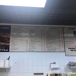 Sandwich menu.
