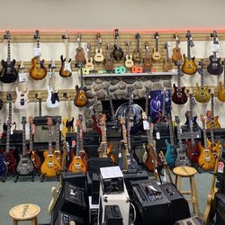 Northfield Music - Our growing selection of guitars, usually in the neighborhood of 200 or so.