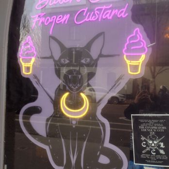 Black Cat Frozen Custard - Cool sign - Coffee & Tea Near Me - Portland, Oregon Black Cat Frozen Custard - Cool sign - Coffee & Tea Near Me - Portland, Oregon