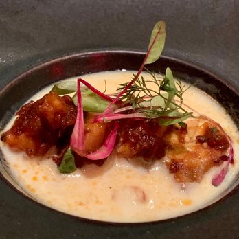 Indian Accent - crispy hearts of palm, coconut curry - Indian Near Me - New York, New York