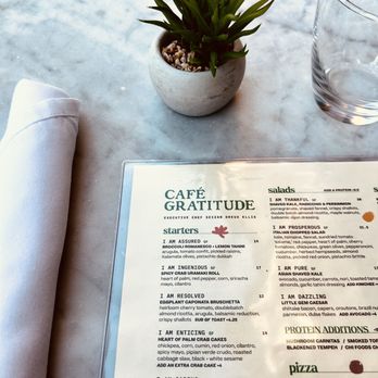 Cafe Gratitude - Menus - Vegan Near Me - Venice, California