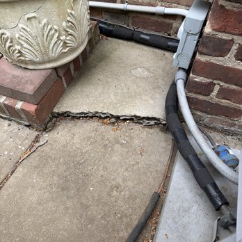 Gold Coast Pavers - After digging down to waterproof my home, cracks developed because the back fill settled and isn't supporting the concrete. - Masonry/Concrete Near Me - Old Bethpage, New York