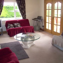 TV Lounge with open fire