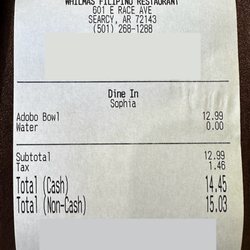 Whilma’s Filipino Restaurant - The damage