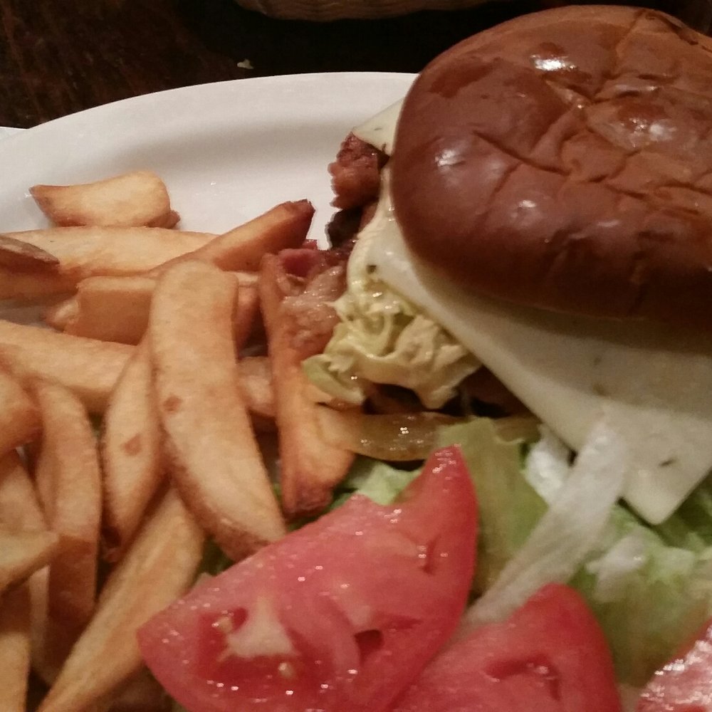 Fiesta burger with fries Fiesta burger with fries