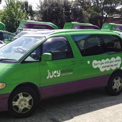 Jucy Car Rentals - The parking lot in Botany.