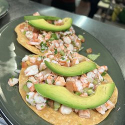 Los Reyes Mexican Grill & Seafood - Shrimp Tostadas