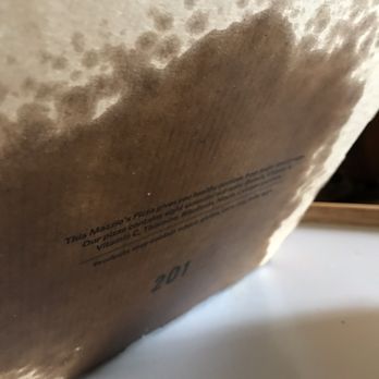 Mazzio's Pizza - Underneath side of pizza box. Way too greasy! - Pizza Near Me - Tulsa, Oklahoma Mazzio's Pizza - Underneath side of pizza box. Way too greasy! - Pizza Near Me - Tulsa, Oklahoma