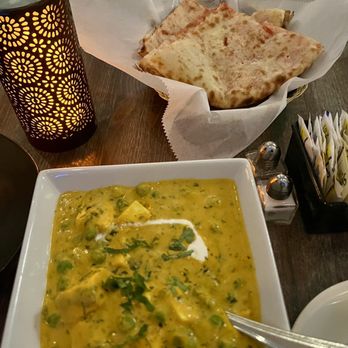 Sahib - Mutter Paneer Methi, Kashmiri Naan with Nuts - Indian Near Me - New York, New York