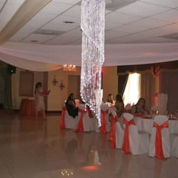 It was a small, simple banquet so you can imagine how nice it would look with flowers and more tables.