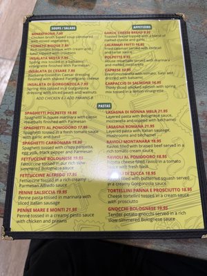 Menu photo 2 Crazee For Pasta Rancho Cordova, CA