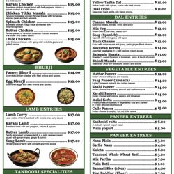 Indian Spice Bite - Menu