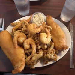 Palladium Family Restaurant - Seafood platter - they were out of scallops so added shrimp instead. Oct 4, 2026