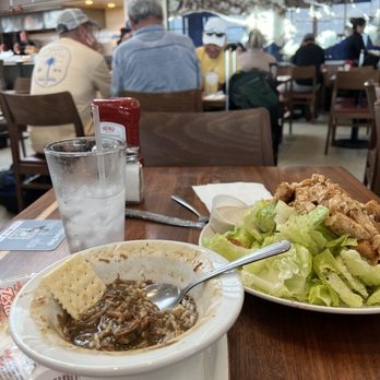 Emeril’s Table - Gumbo and chicken Caesar salad. - Seafood Near Me - Kenner, Louisiana Emeril’s Table - Gumbo and chicken Caesar salad. - Seafood Near Me - Kenner, Louisiana