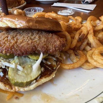 Clementine's - Hot honey chicken sandwich - American Near Me - South Haven, Michigan Clementine's - Hot honey chicken sandwich - American Near Me - South Haven, Michigan