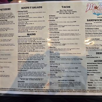 Yo Mommas Cantina - Menu - Mexican Near Me - Aurora, Colorado