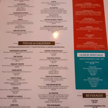 The Blue Onion - Back Menu - Sandwiches Near Me - McAllen, Texas The Blue Onion - Back Menu - Sandwiches Near Me - McAllen, Texas
