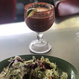 Michelada and fish tacos Michelada and fish tacos