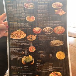 Piña House - Front of menu