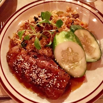 The Beehive - Duck with giant pickles - American Near Me - Boston, Massachusetts