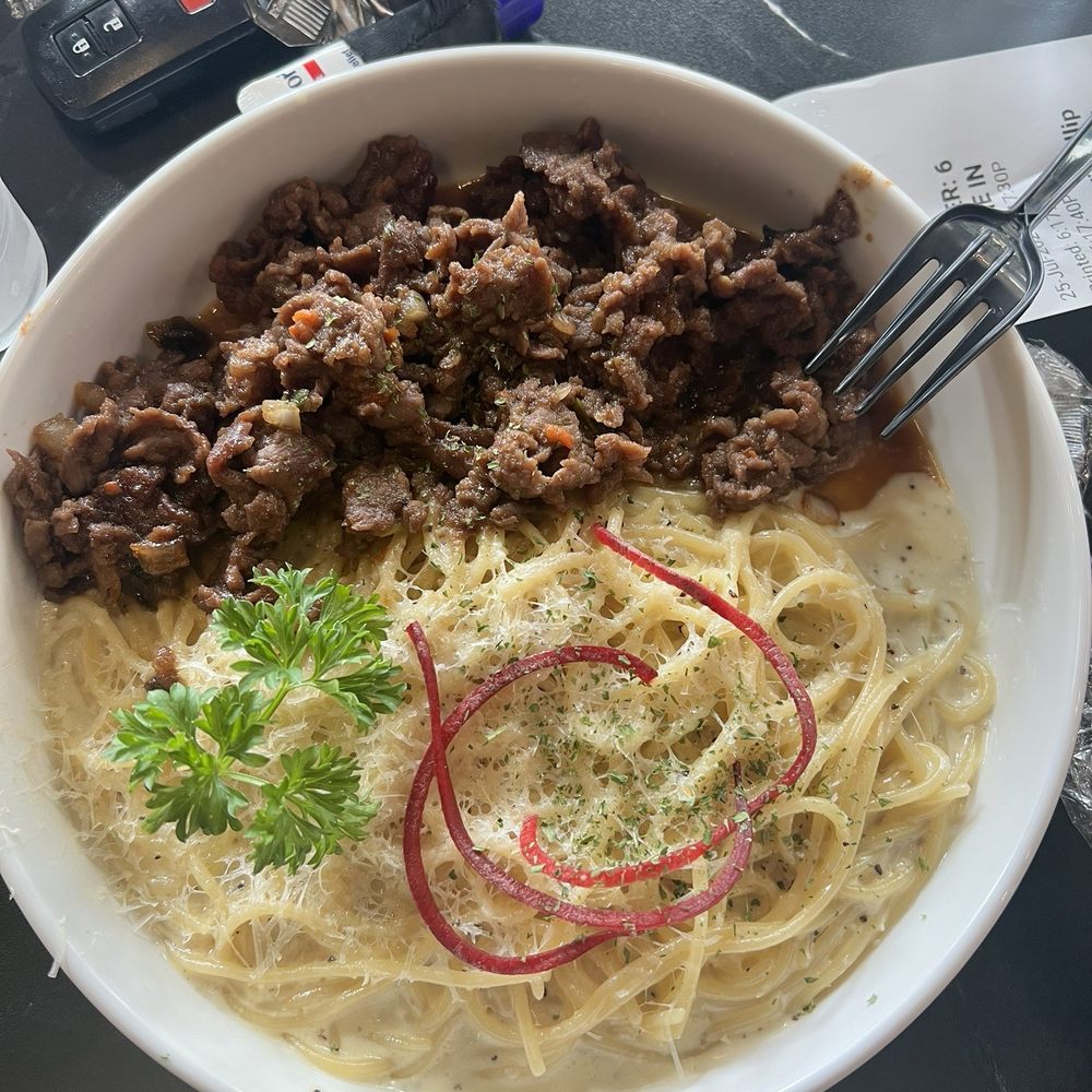The Cream - Alfredo pasta with bulgogi - Korean Near Me - Duluth, Georgia The Cream - Alfredo pasta with bulgogi - Korean Near Me - Duluth, Georgia