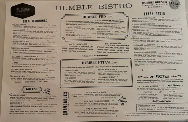 Menu photo 4 Humble Bistro Phoenix, AZ