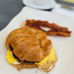 Z Burger - (Sausage egg & cheese with croissant )