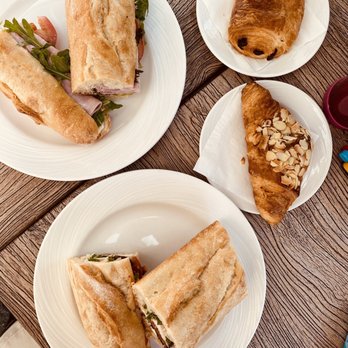 Motier - chicken and ham sandwiches with chocolate and almond croissants - French Near Me - Clifton, Virginia