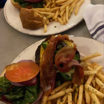 Bluewater Grill - Angus Cheeseburger & Double Angus Cheeseburger (with Bacon and Grilled Jalapeños added) - Seafood Near Me - Santa Barbara, California