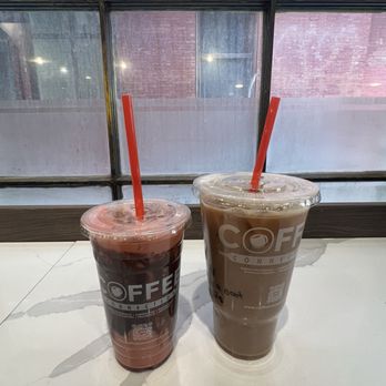 Coffee Connection - Providence - Medium Black Forest & Large Iced Coffee - Wraps Near Me - Providence, Rhode Island