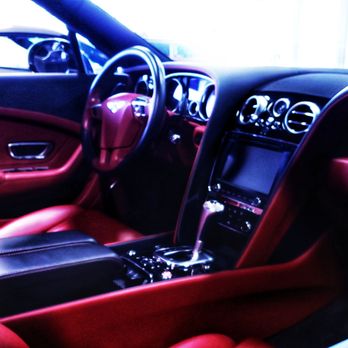 Carmel Motors - Interior of a 2013 Bentley GTS  Red & black leather and trim. - Car Dealers Near Me - Indianapolis, Indiana