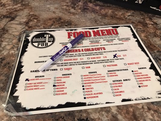 Menu photo 5 Double Tap Pub Boise, ID Menu photo 5 Double Tap Pub Boise, ID