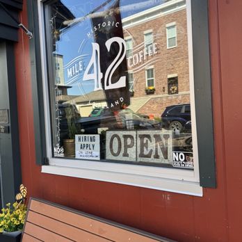 Mile 42 Coffee - Sign - Coffee & Tea Near Me - Loveland, Ohio Mile 42 Coffee - Sign - Coffee & Tea Near Me - Loveland, Ohio