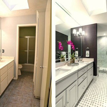 Renovo Remodeling - Our bathroom before and after. We Couldn't ask more than that! - General Contractors Near Me