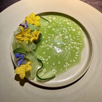 Pramerl and the Wolf - Melon, Cucumber, Poached Oyster, Cucumber Jus - Wine Bars Near Me - Vienna, 9